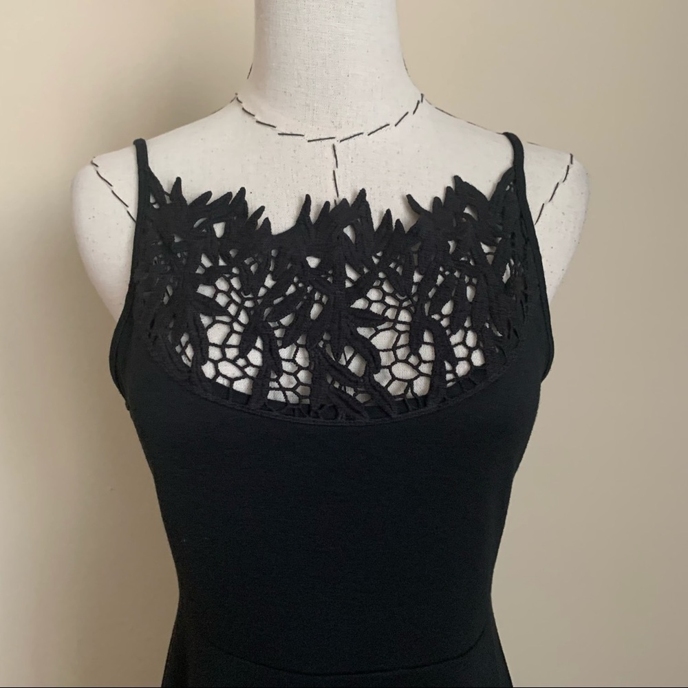 Free People Lace Crochet Fit & Flare Slip Dress S